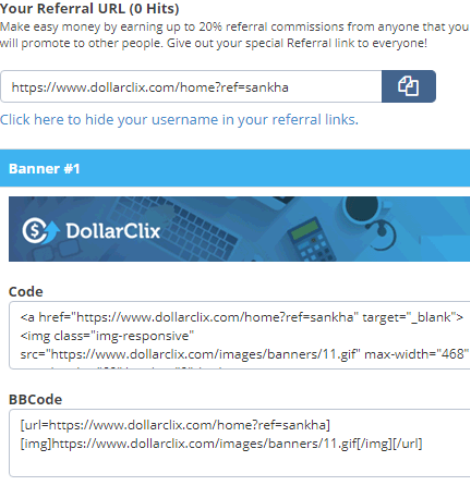 DollarClix Affiliate Program
