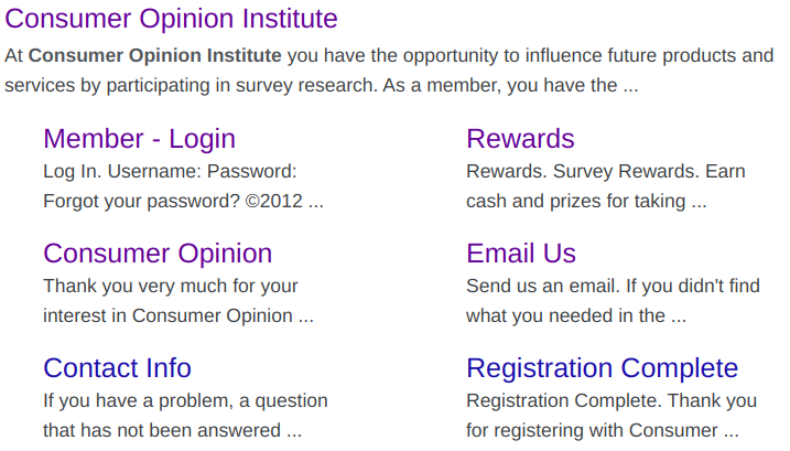 Consumer Opinion Institute Join