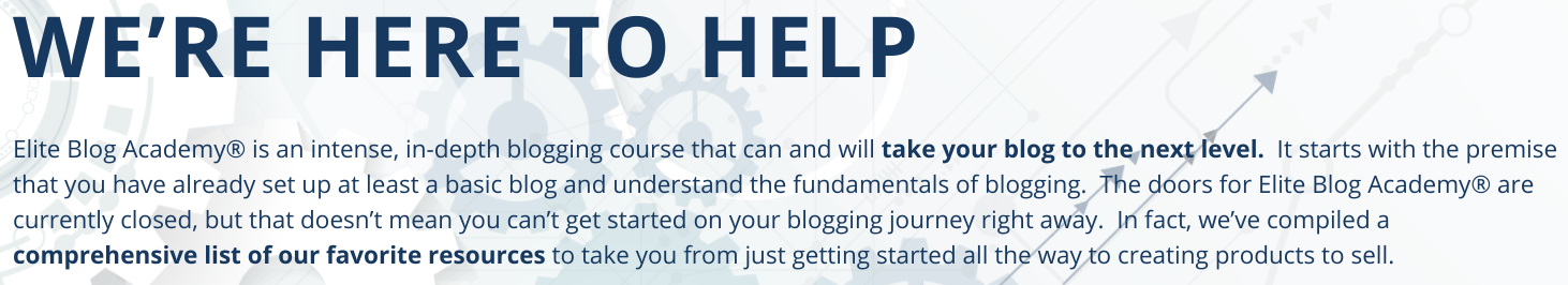 What is Elite Blog Academy About