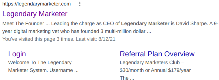 Does Legendary Marketer Work